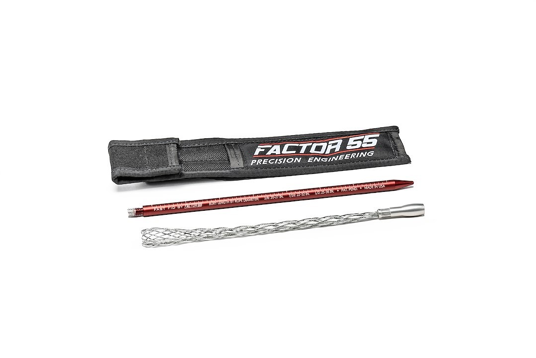 Factor 55 Winch Cable Repair Tool, Fast Fid, For Use with Synthetic Cable Up to 5/8 Inch Diameter, Red, Includes Carrying Pouch – 00420-01