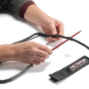 Factor 55 Winch Cable Repair Tool, Fast Fid, For Use with Synthetic Cable Up to 5/8 Inch Diameter, Red, Includes Carrying Pouch – 00420-01