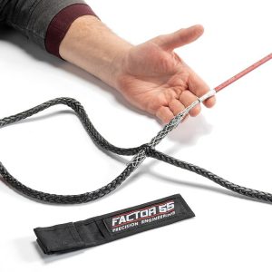 Factor 55 Winch Cable Repair Tool, Fast Fid, For Use with Synthetic Cable Up to 5/8 Inch Diameter, Red, Includes Carrying Pouch – 00420-01