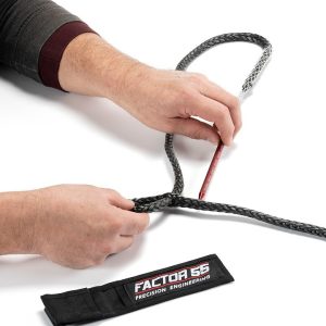 Factor 55 Winch Cable Repair Tool, Fast Fid, For Use with Synthetic Cable Up to 5/8 Inch Diameter, Red, Includes Carrying Pouch – 00420-01