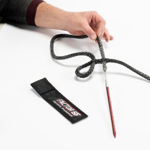 Factor 55 Winch Cable Repair Tool, Fast Fid, For Use with Synthetic Cable Up to 5/8 Inch Diameter, Red, Includes Carrying Pouch – 00420-01