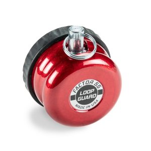 Factor 55 Winch Cable Stop, Loop Guard, Fits 5/8 Inch Steel Cable, One Piece Design, Red, Aluminum – 00455-01