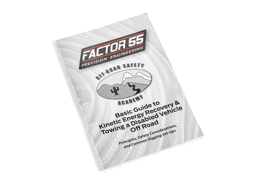 Factor 55 Manual, Guide Book, Basic Guide to Kinetic Energy Recovery and Towing a Disabled Vehicle Off Road, English, Paper Format – 10001