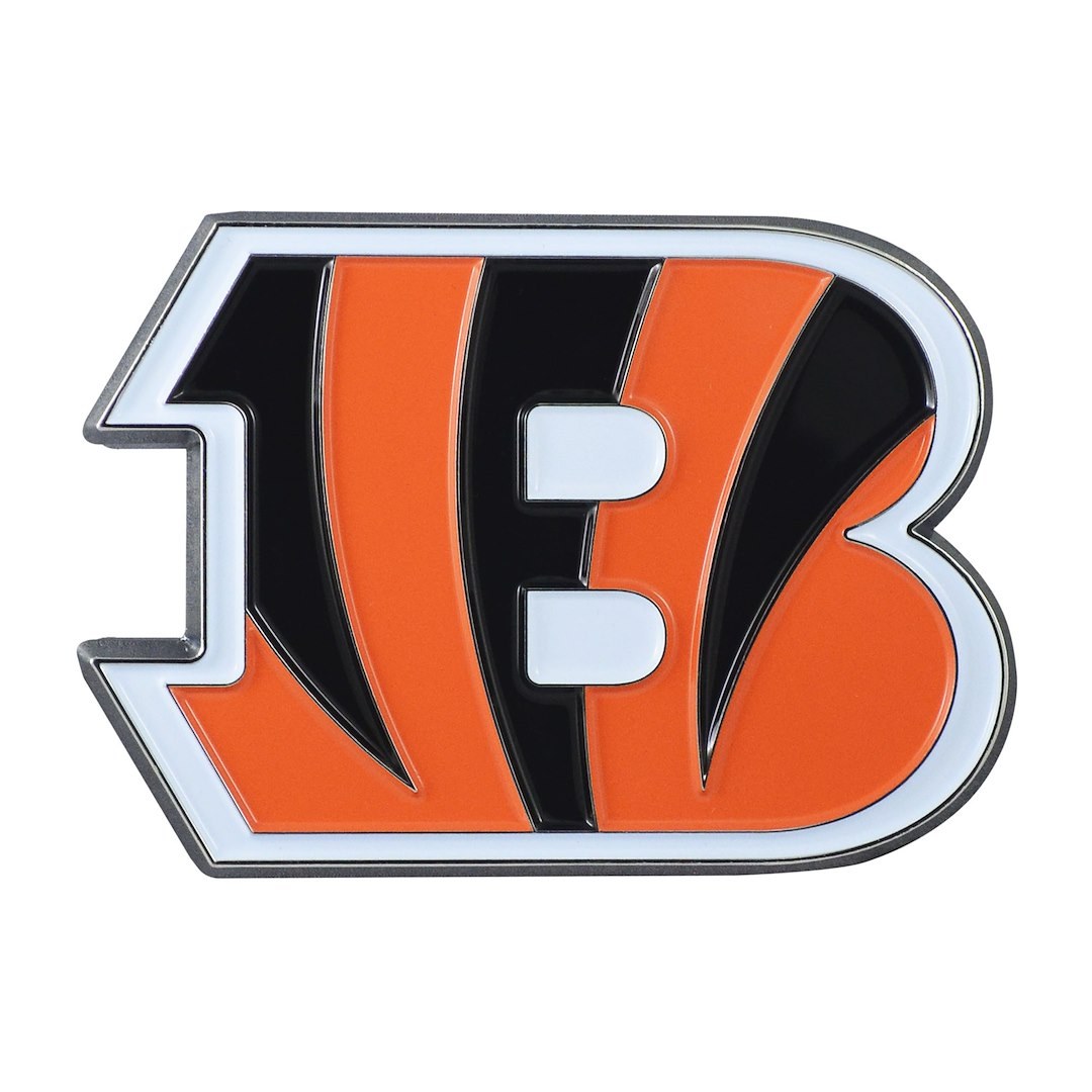 Fan Mats Emblem, Nfl Cincinnati Bengals Logo, Painted, Heavy Duty Chrome – 22545