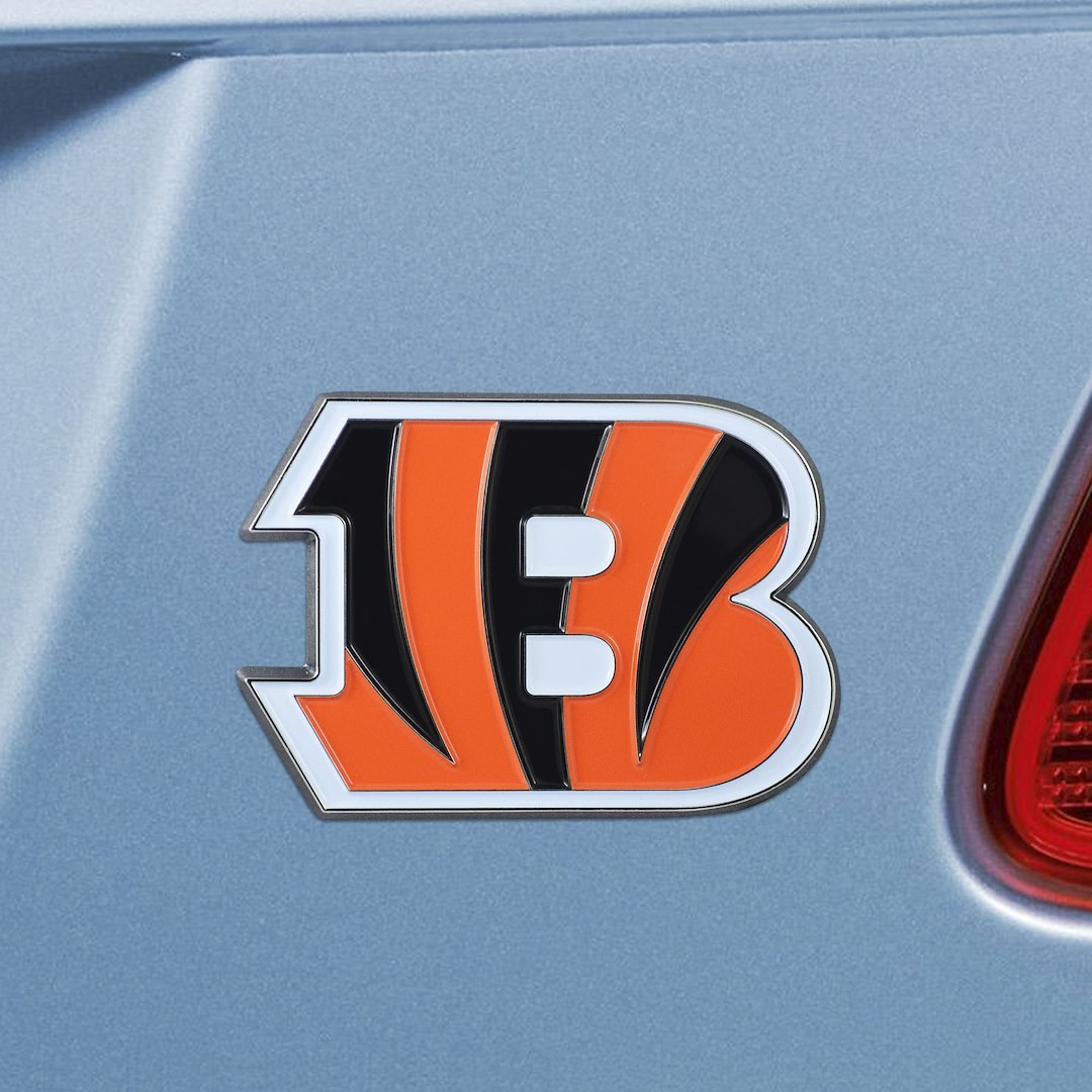 Fan Mats Emblem, Nfl Cincinnati Bengals Logo, Painted, Heavy Duty Chrome – 22545