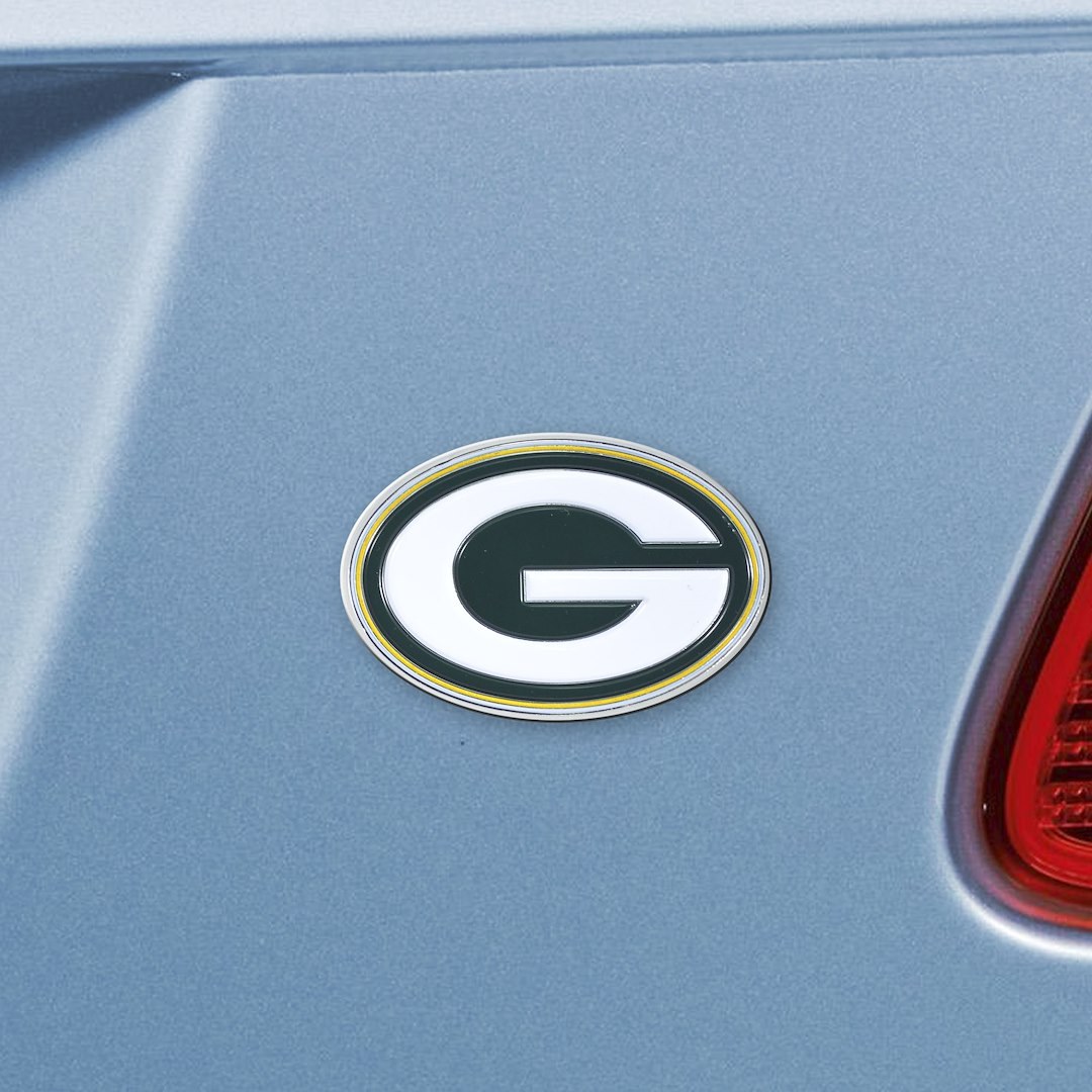 Fan Mats Emblem, Nfl Green Bay Packers Logo, Painted, Heavy Duty Chrome – 22560