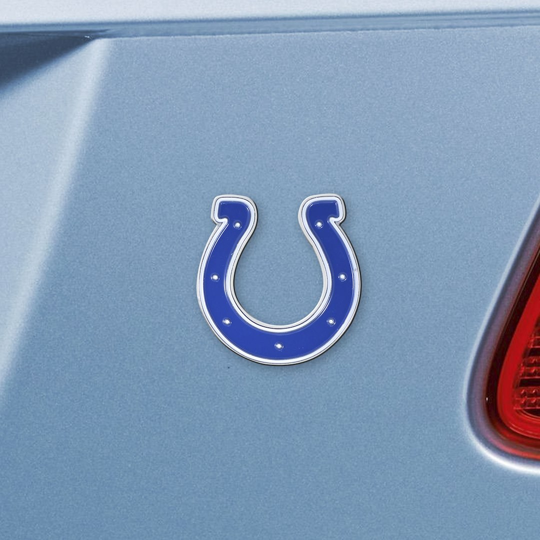 Fan Mats Emblem, Nfl Indianapolis Colts Logo, Painted, Heavy Duty Chrome – 22566