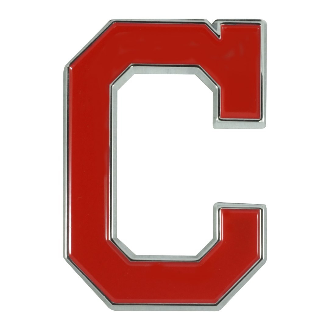Fan Mats Emblem, Mlb Cleveland Indians, Painted, Heavy Duty Chrome – 26563