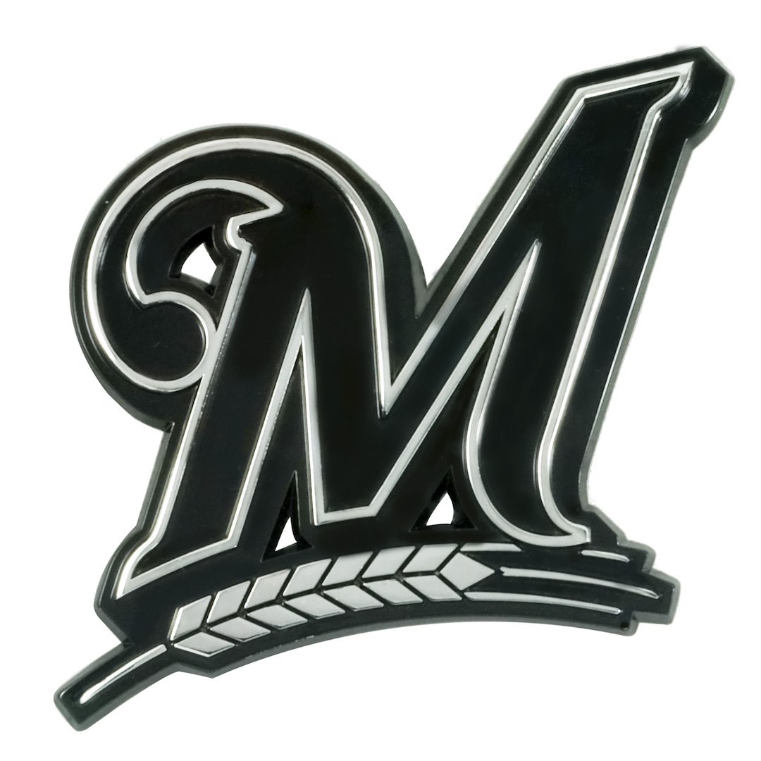 Fan Mats Emblem, Mlb Milwaukee Brewers, Heavy Duty Chrome – 26636