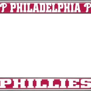 Fan Mats License Plate Frame, Mlb Philadelphia Phillies, Chrome Plated, Metal – 26675