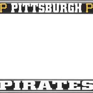 Fan Mats License Plate Frame, Mlb Pittsburgh Pirates, Chrome Plated, Metal – 26686