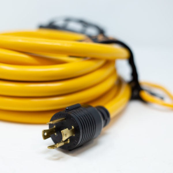 Firman Power Power Cord, Power Supply Cord, 30 Amp, 25 Foot Length, L14-30P 250 Volt 30 Amp Plug to 4 X 5-20R 125 Volt 20 Amp Receptacle – 1120