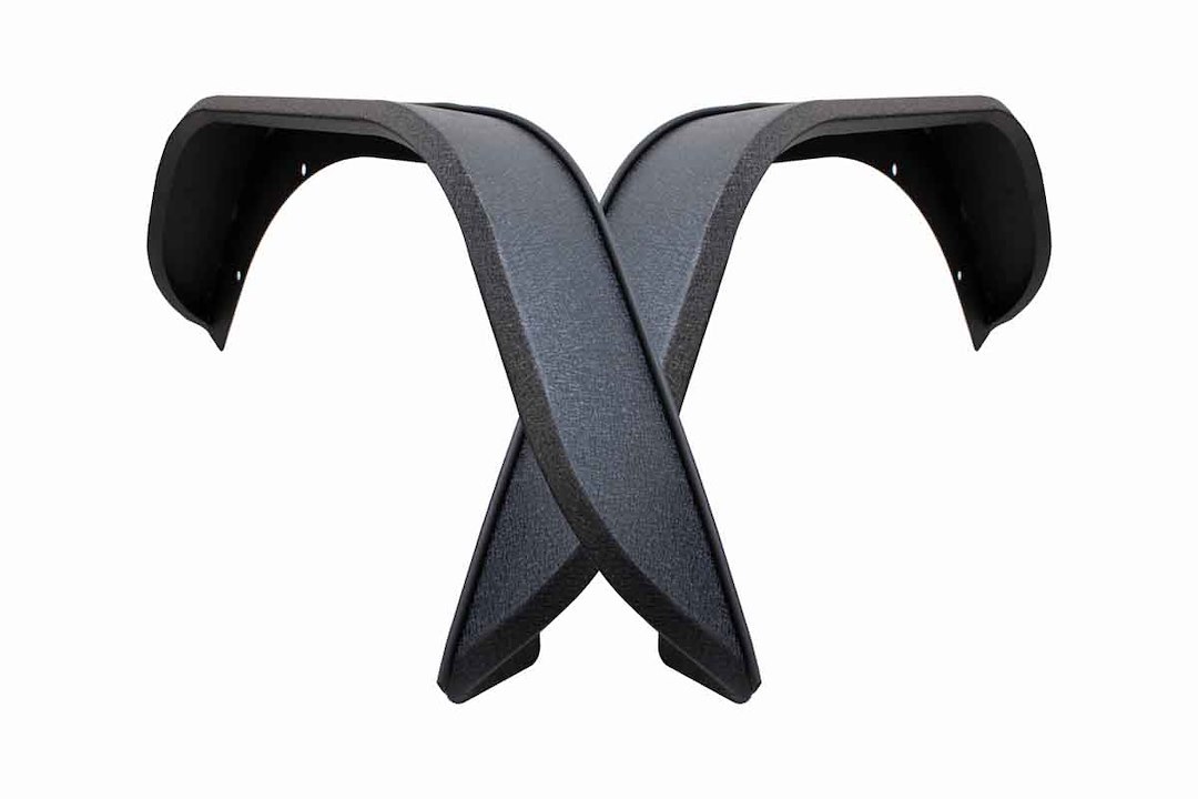 Firman Power Fender Flare, Elite, Bolt-On, Tube Style, Textured, Powder Coated, Black, Steel, Set of 2 – 1705