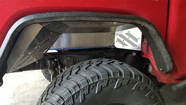 Firman Power Fender Flare, Elite, Bolt-On, Tube Style, Textured, Powder Coated, Black, Steel, Set of 2 – 1705