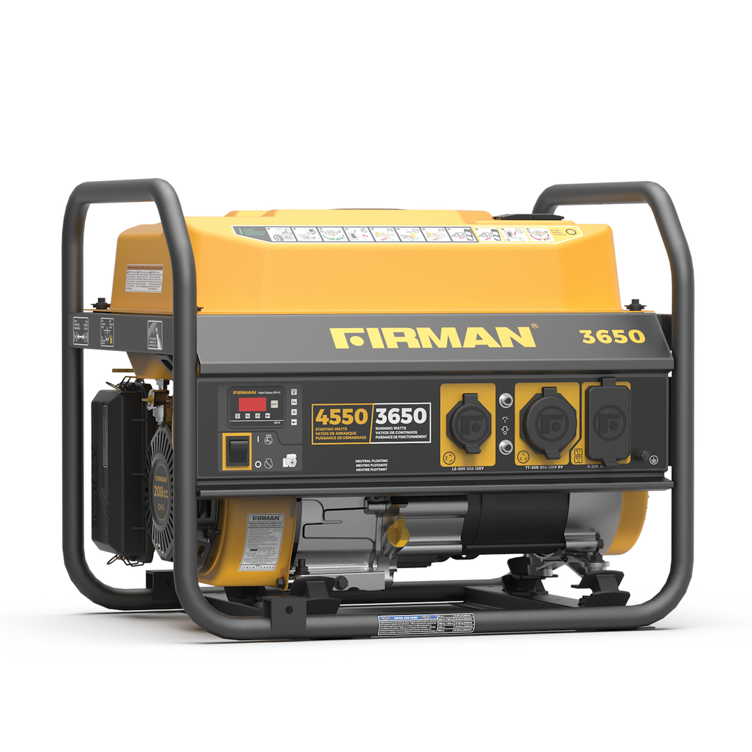 Firman Power Generator Power, Performance Series, Brushed Alternator, Recoil Start, 208 Cc/ Ohv/ Air Cooled/ 4-Stroke Single Cylinder Engine – P03601