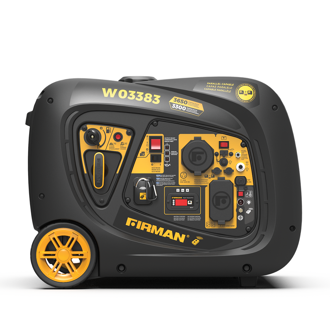 Firman Power Generator Power, Whisper Series, Inverter, Recoil/ Electric/ Remote Start – W03383