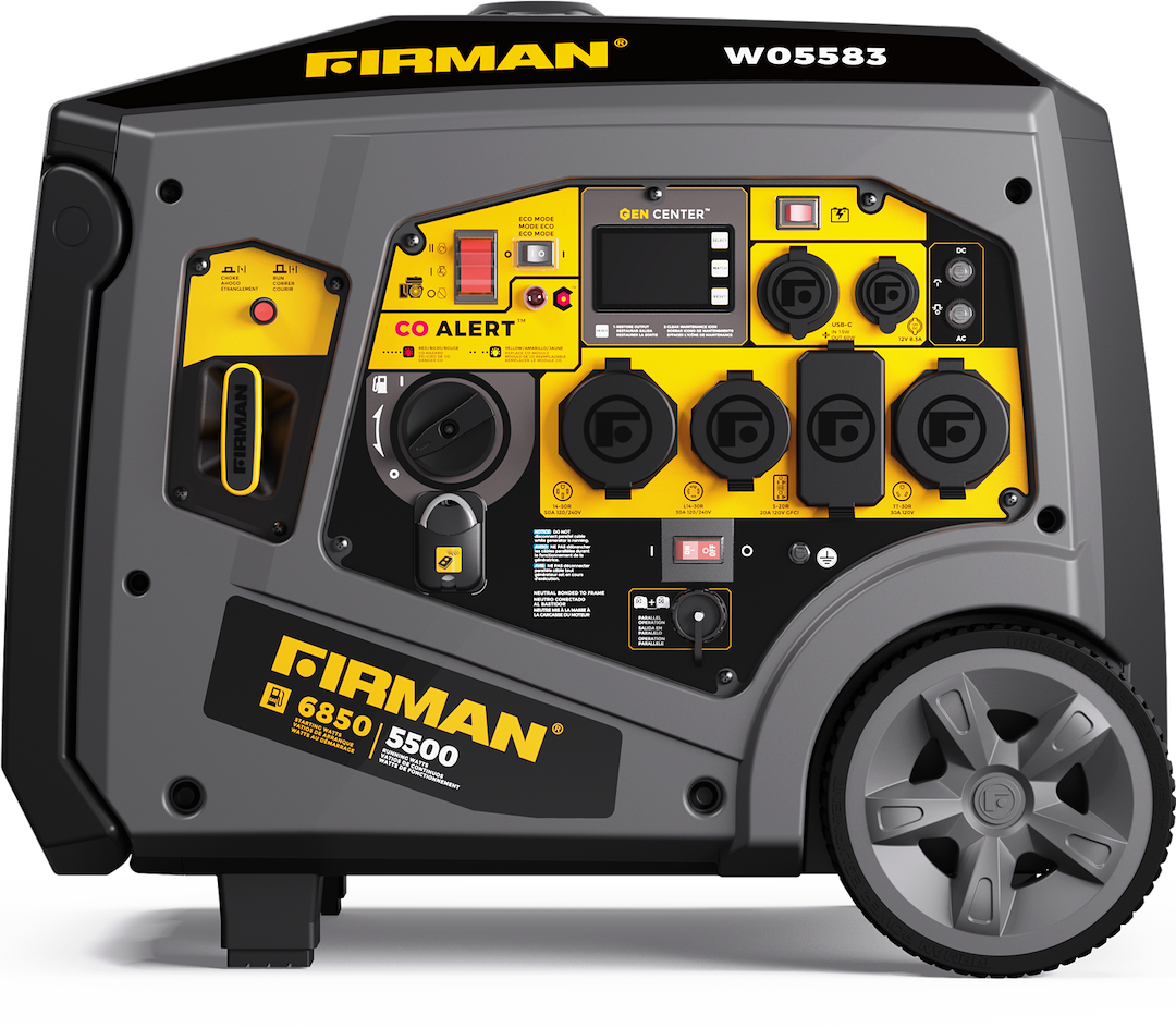 Firman Power Generator Power, Inverter, Recoil/ Electric/ Remote Start, 322 Cc/ Ohv/ Air Cooled/ 4-Stroke Single Cylinder Engine – W05583