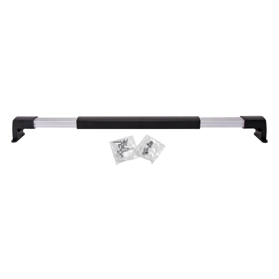 Faulkner Screen Door Push Bar, Single Bar Style, Adjustable from 21 Inch to 28-3/4 Inch Length X 1-3/8 Inch Width X 1-7/8 Inch Depth, Black – 400001