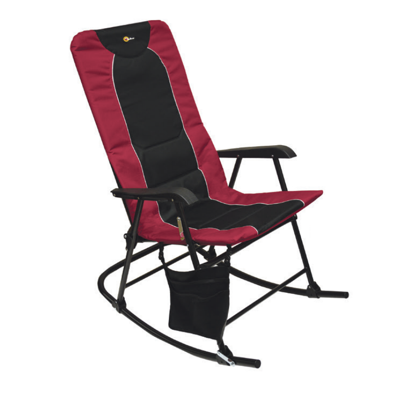 Faulkner Camping Chair, Dakota, Rocking Chair, 42.1 Inch Depth X 22 Inch Width X 35.8 Inch Height, 300 Pound Weight Capacity, Foldable – 49596H
