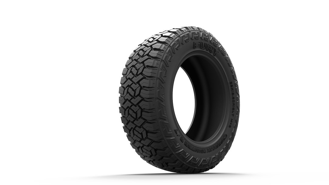 Fury Offroad Tire, Country Hunter Rt, LT33 X 12.50R17, All Season Light Truck & SUV, Steel Belted, Radial, Black Sidewall, Tubeless – RTF33125017A