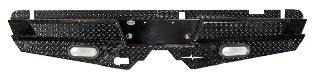 Frontier Truck Gear Bumper, Diamond, One Piece Design, Mounting Hardware Included, Compatible with OE Receiver Hitch – 100-10-8009