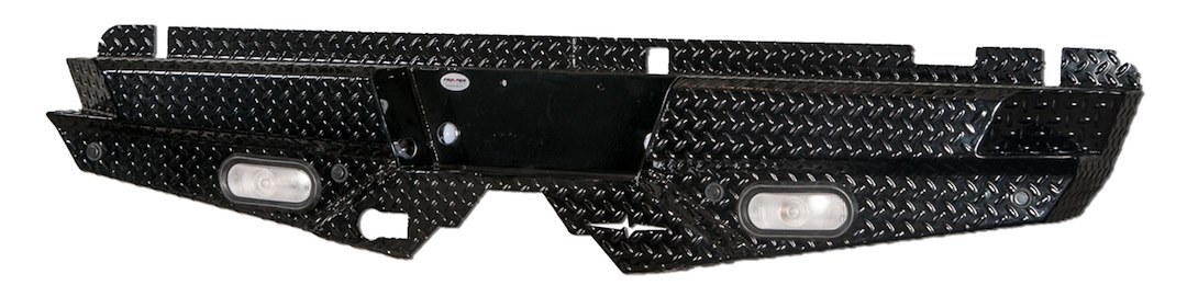 Frontier Truck Gear Bumper, Diamond, One Piece Design, Mounting Hardware Included, Compatible with OE Receiver Hitch – 100-10-8009
