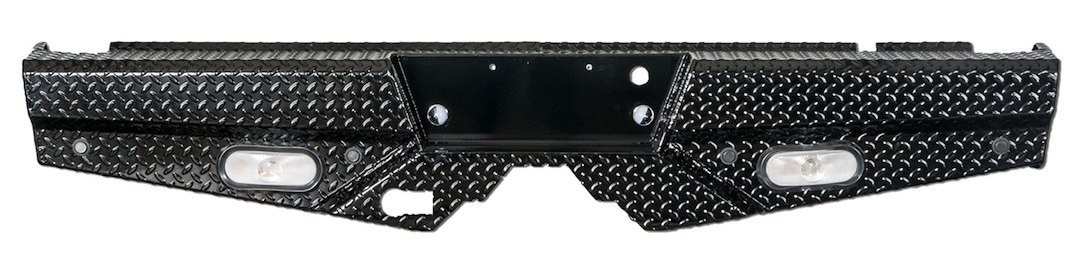 Frontier Truck Gear Bumper, Diamond, One Piece Design, Mounting Hardware Included, Compatible with OE Receiver Hitch – 100-10-9011