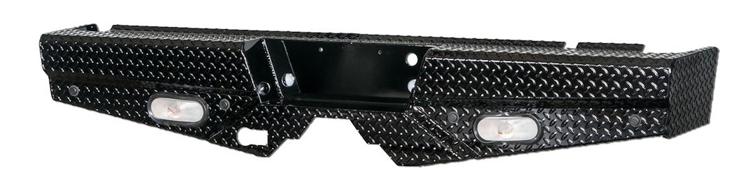 Frontier Truck Gear Bumper, Diamond, One Piece Design, Mounting Hardware Included, Compatible with OE Receiver Hitch – 100-10-9011