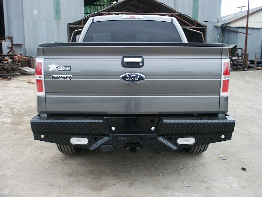 Frontier Truck Gear Bumper, Diamond, One Piece Design, Mounting Hardware Included, Compatible with OE Receiver Hitch – 100-10-9011