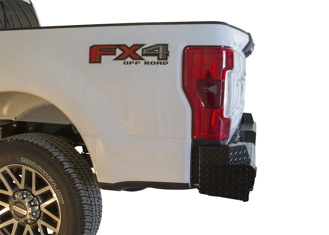 Frontier Truck Gear Bumper, Diamond, One Piece Design, Mounting Hardware Included, Compatible with OE Receiver Hitch – 100-11-7008