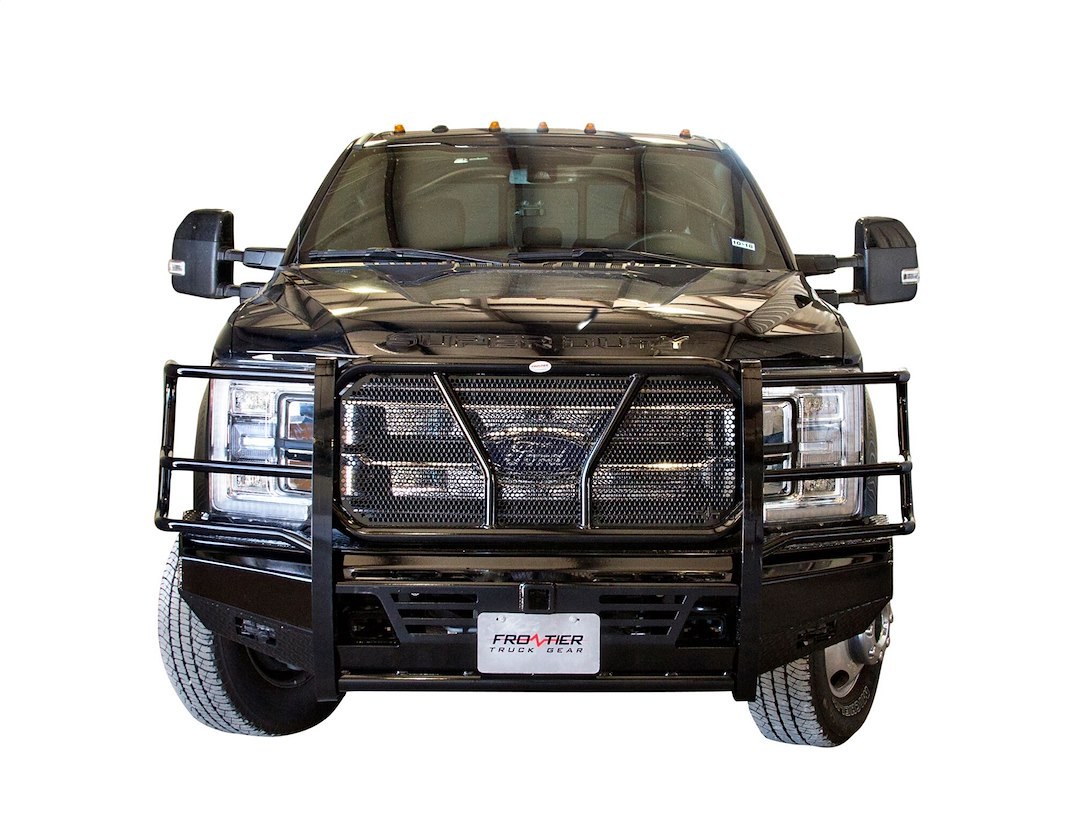 Frontier Truck Gear Bumper, Pro, One Piece Design, Mounting Hardware Included, With Grille Guard, Without Winch Mount – 130-11-7005