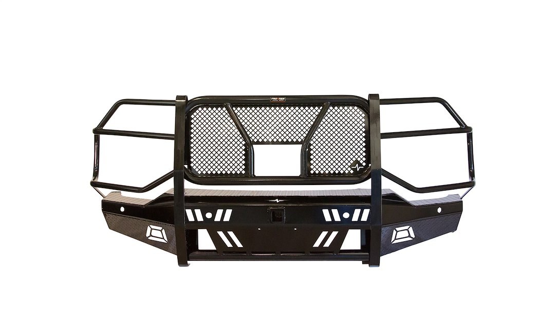 Frontier Truck Gear Bumper, Pro, One Piece Design, Mounting Hardware Included, With Grille Guard, Without Winch Mount – 130-22-0007