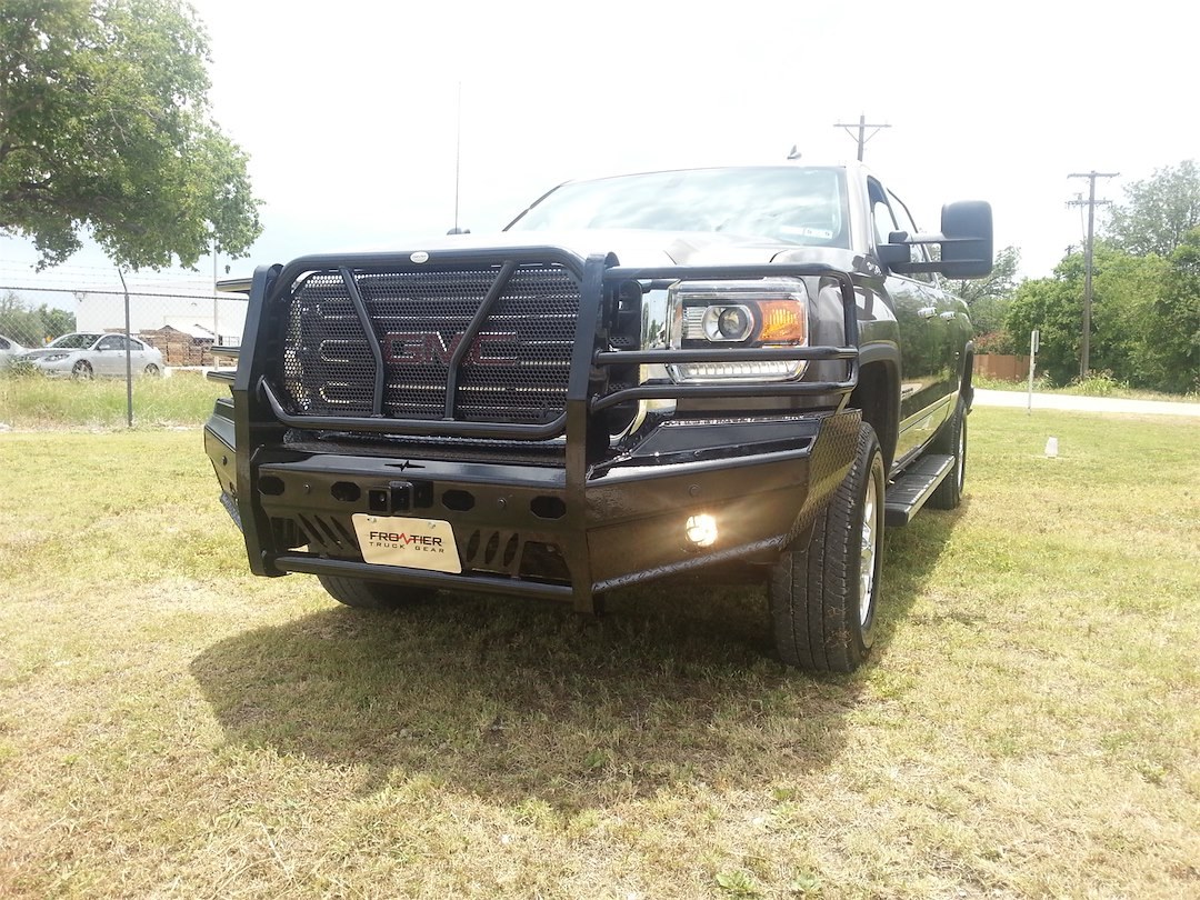 Frontier Truck Gear Bumper, Pro, One Piece Design, Mounting Hardware Included, With Grille Guard, Without Winch Mount – 130-31-5005