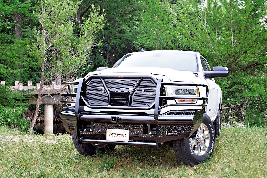 Frontier Truck Gear Bumper, Commercial, One Piece Design, Mounting Hardware Included, With Grille Guard, Without Winch Mount – 170-41-9008