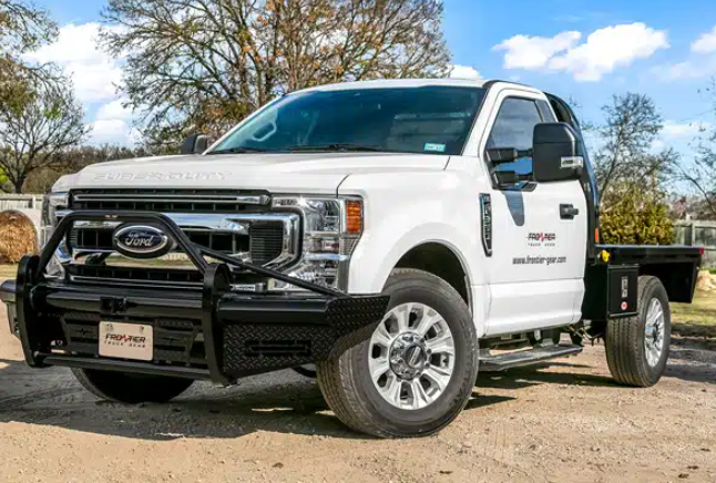 Frontier Truck Gear Bumper, Commercial Xtreme, One Piece Design, Mounting Hardware Included, With Bull Bar – 180-11-1005