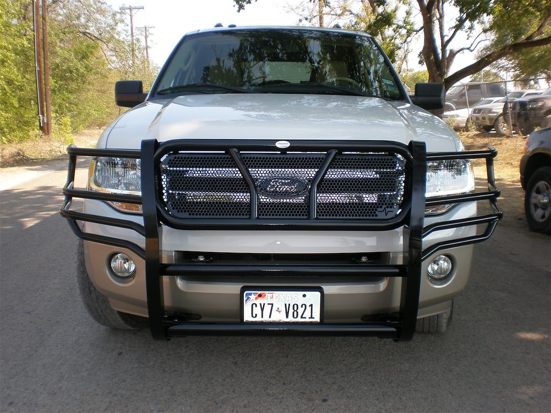 Frontier Truck Gear Grille Guard, Powder Coated, Black, Steel, With Brush Guard, Without Skid Plate, Without Step Plate, With Mount Kit – 200-10-7004