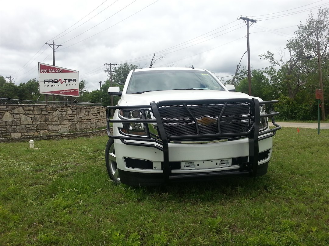 Frontier Truck Gear Grille Guard, Powder Coated, Black, Steel, With Brush Guard, Without Skid Plate, Without Step Plate, With Mount Kit – 200-21-5003