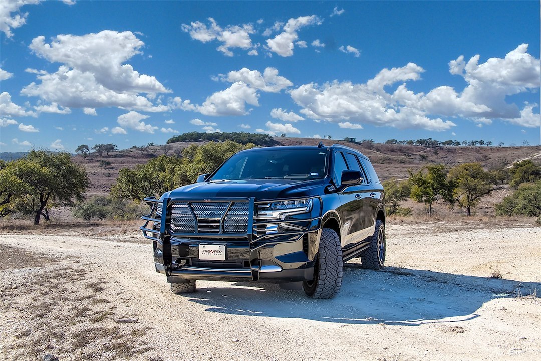 Frontier Truck Gear Grille Guard, Powder Coated, Black, Steel, With Brush Guard, Without Skid Plate, Without Step Plate, With Mount Kit – 200-22-1003