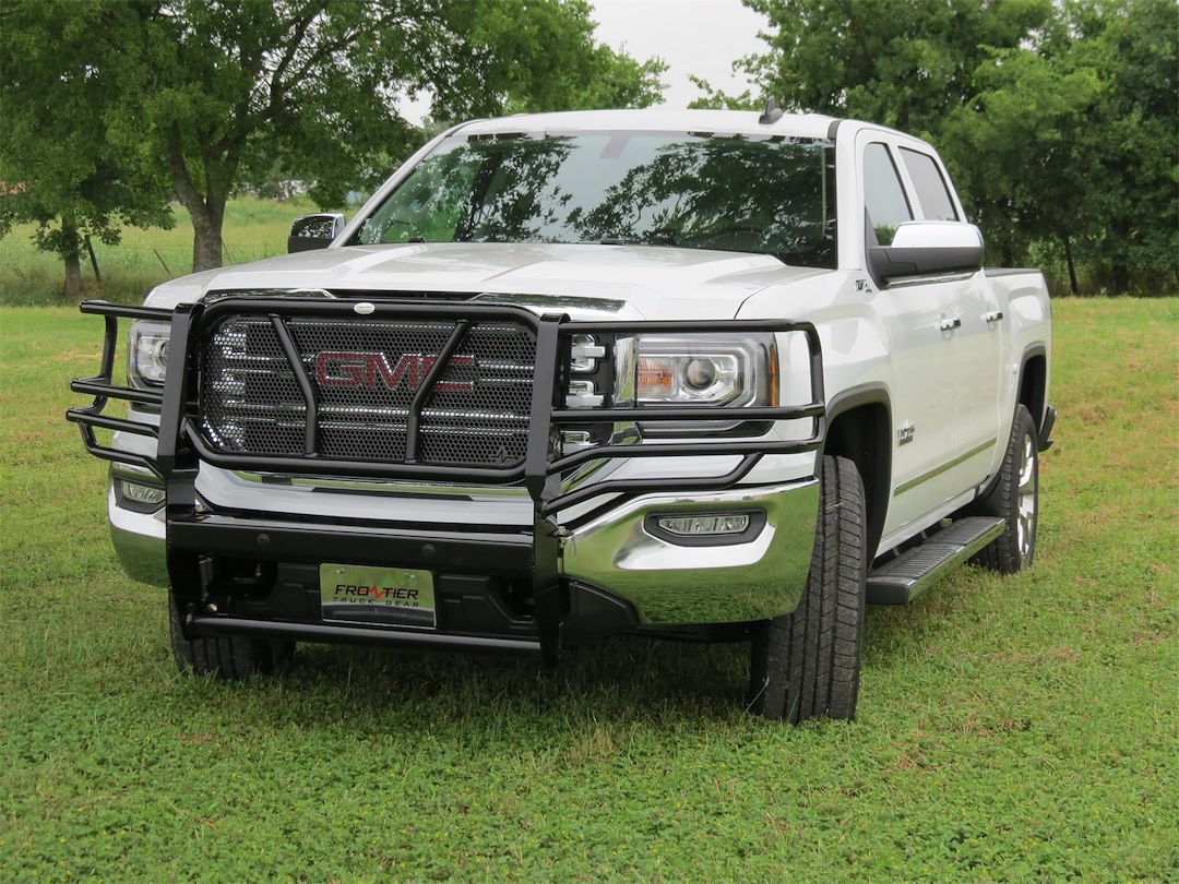 Frontier Truck Gear Grille Guard, Powder Coated, Black, Steel, With Brush Guard, Without Skid Plate, Without Step Plate, With Mount Kit – 200-31-4007