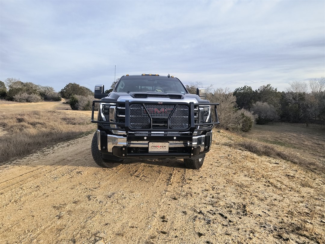 Frontier Truck Gear Grille Guard, Powder Coated, Black, Steel, With Brush Guard, Without Skid Plate, Without Step Plate, With Mount Kit – 200-32-4007