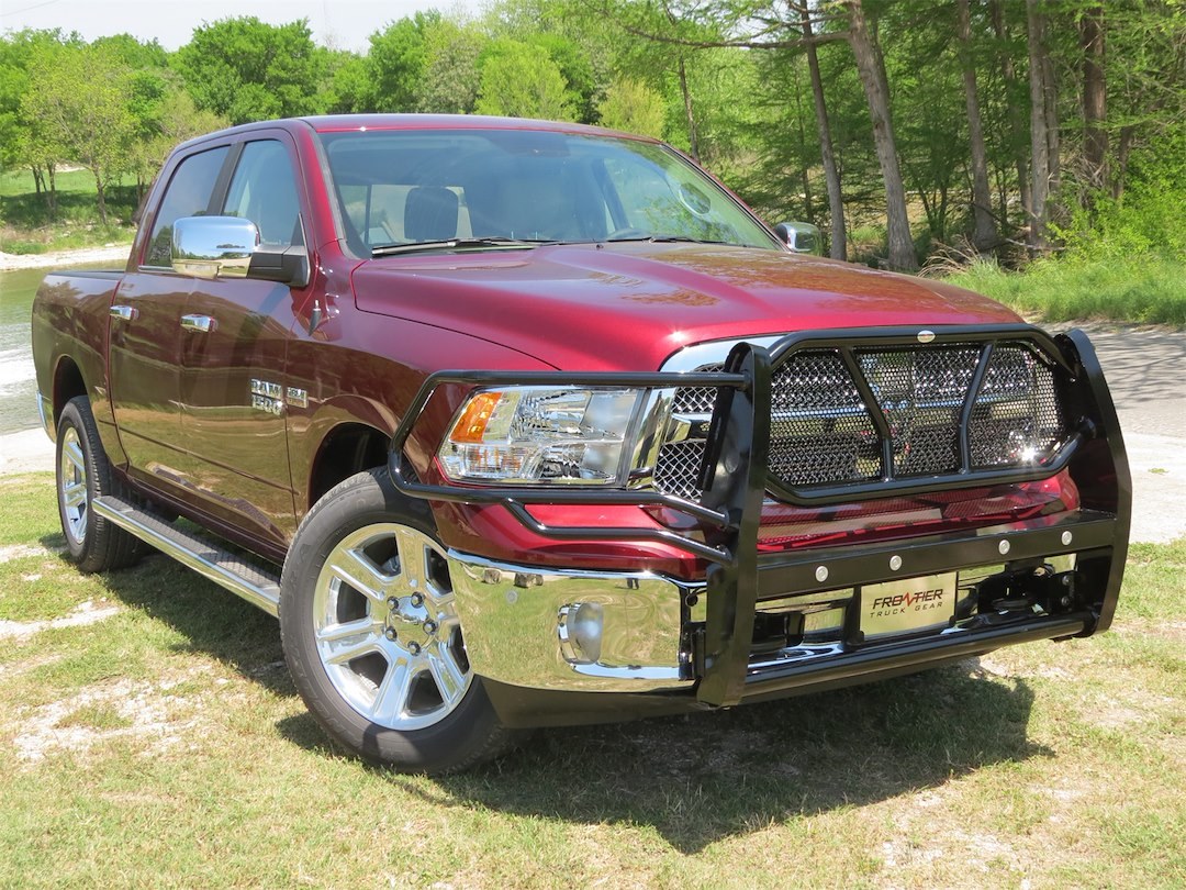 Frontier Truck Gear Grille Guard, Powder Coated, Black, Steel, With Brush Guard, Without Skid Plate, Without Step Plate, With Mount Kit – 200-40-9005