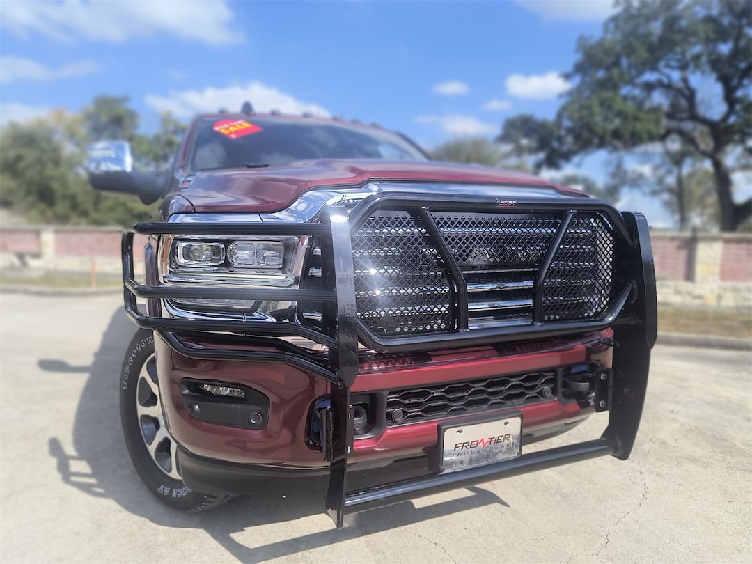 Frontier Truck Gear Grille Guard, 1-Piece, Powder Coated, Black, Steel, With Brush Guard, Without Skid Plate, Without Step Plate – 200-41-9012
