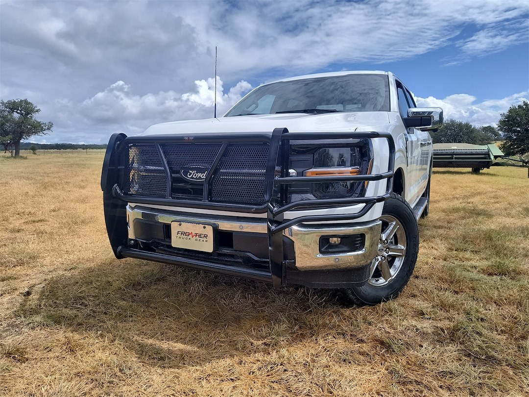 Frontier Truck Gear Grille Guard, Powder Coated, Black, Steel, With Brush Guard, Without Skid Plate, Without Step Plate, With Mount Kit – 200-52-4006