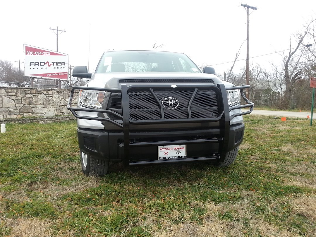 Frontier Truck Gear Grille Guard, Powder Coated, Black, Steel, With Brush Guard, Without Skid Plate, Without Step Plate – 200-61-4003