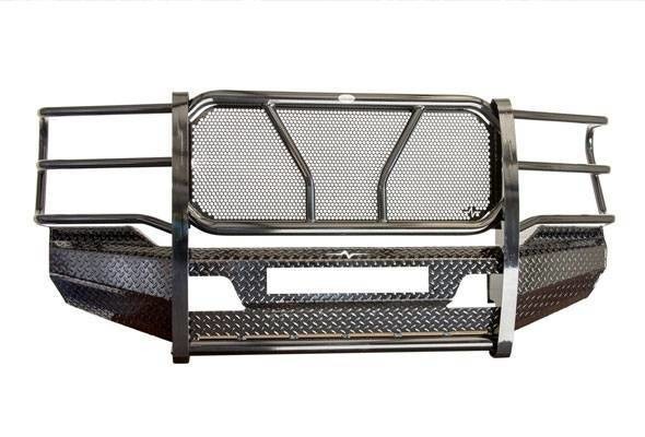 Frontier Truck Gear Bumper, Original, One Piece Design, Mounting Hardware Included, With Grille Guard, Without Winch Mount – 300-12-0008