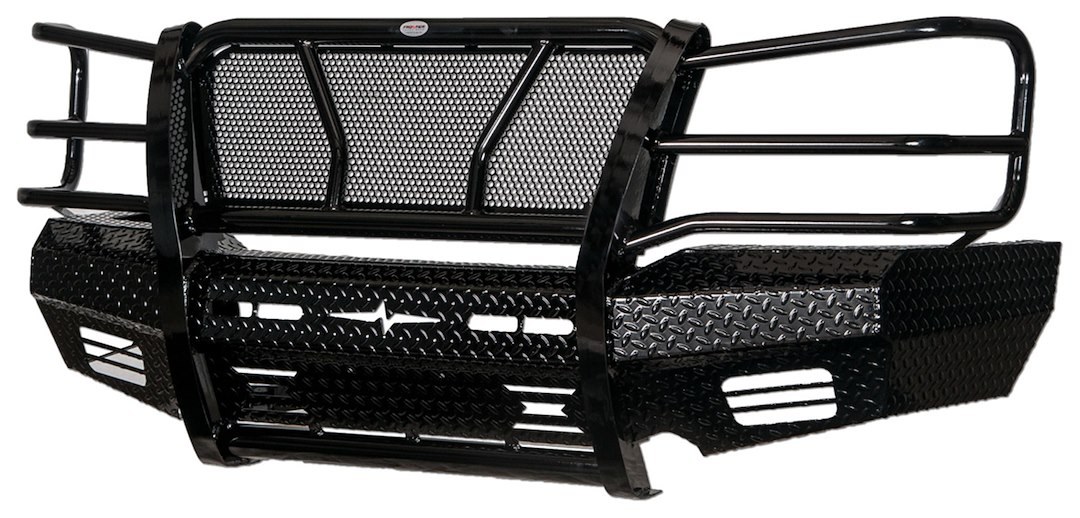 Frontier Truck Gear Bumper, Original, One Piece Design, Mounting Hardware Included, With Grille Guard, Without Winch Mount – 300-20-3009