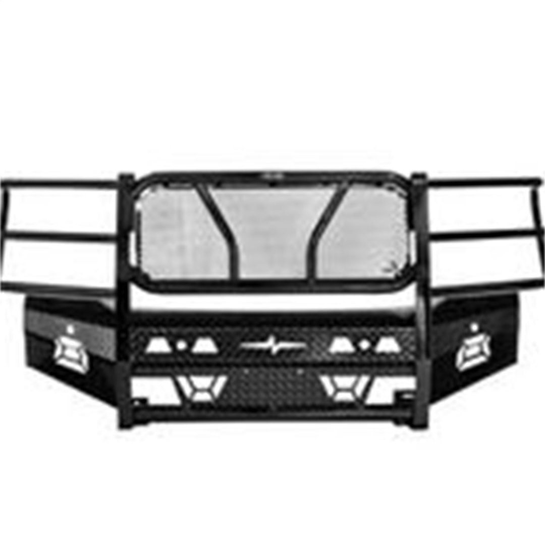 Frontier Truck Gear Bumper, Original, One Piece Design, Mounting Hardware Included, With Grille Guard, Without Winch Mount – 300-21-9011