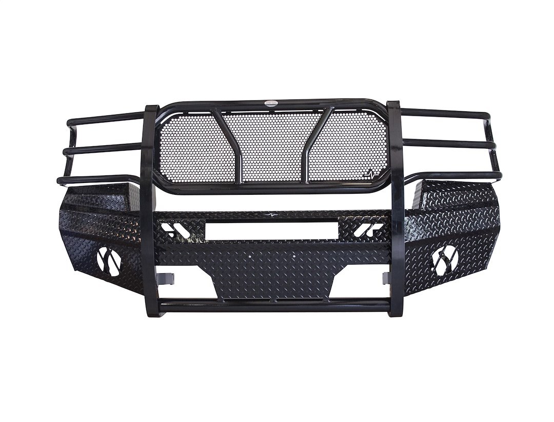 Frontier Truck Gear Bumper, Original, One Piece Design, Mounting Hardware Included, With Grille Guard, Without Winch Mount – 300-31-1006