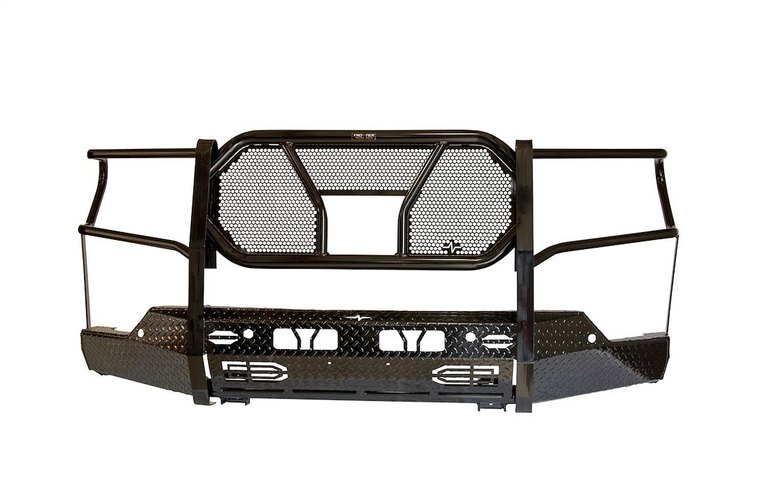 Frontier Truck Gear Bumper, Original, One Piece Design, Mounting Hardware Included, With Grille Guard, Without Winch Mount – 300-31-9008