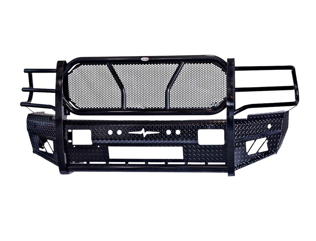Frontier Truck Gear Bumper, Original, One Piece Design, Mounting Hardware Included, With Grille Guard, Without Winch Mount – 300-41-0007